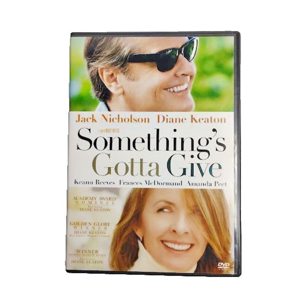 Somethings Gotta Give DVD Movie 2004 Romantic Comedy Jack Nicholson Diane Keaton